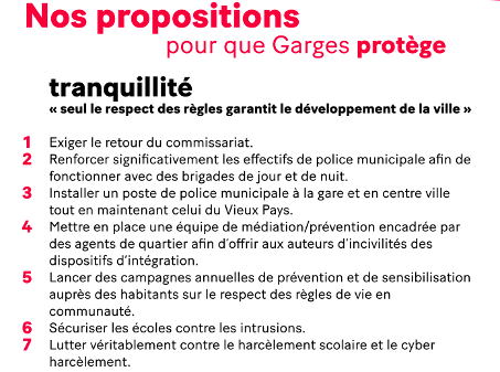 Face B: son discours électoral est quant à lui intégralement axé sur des thématiques centrales de la vie locale: emploi, formation, éducation, culture, sport. La sécurité est d’ailleurs l’item numéro 1 de son programme  http://debah2020.fr/wp-content/uploads/2020/02/samy-debah-programme.pdf?fbclid=IwAR17WlMfUJ4REMZ3buFtj-sYFpqzyObSNu8ZRbGocB6Hh9ChJR4MVRgQ_tY