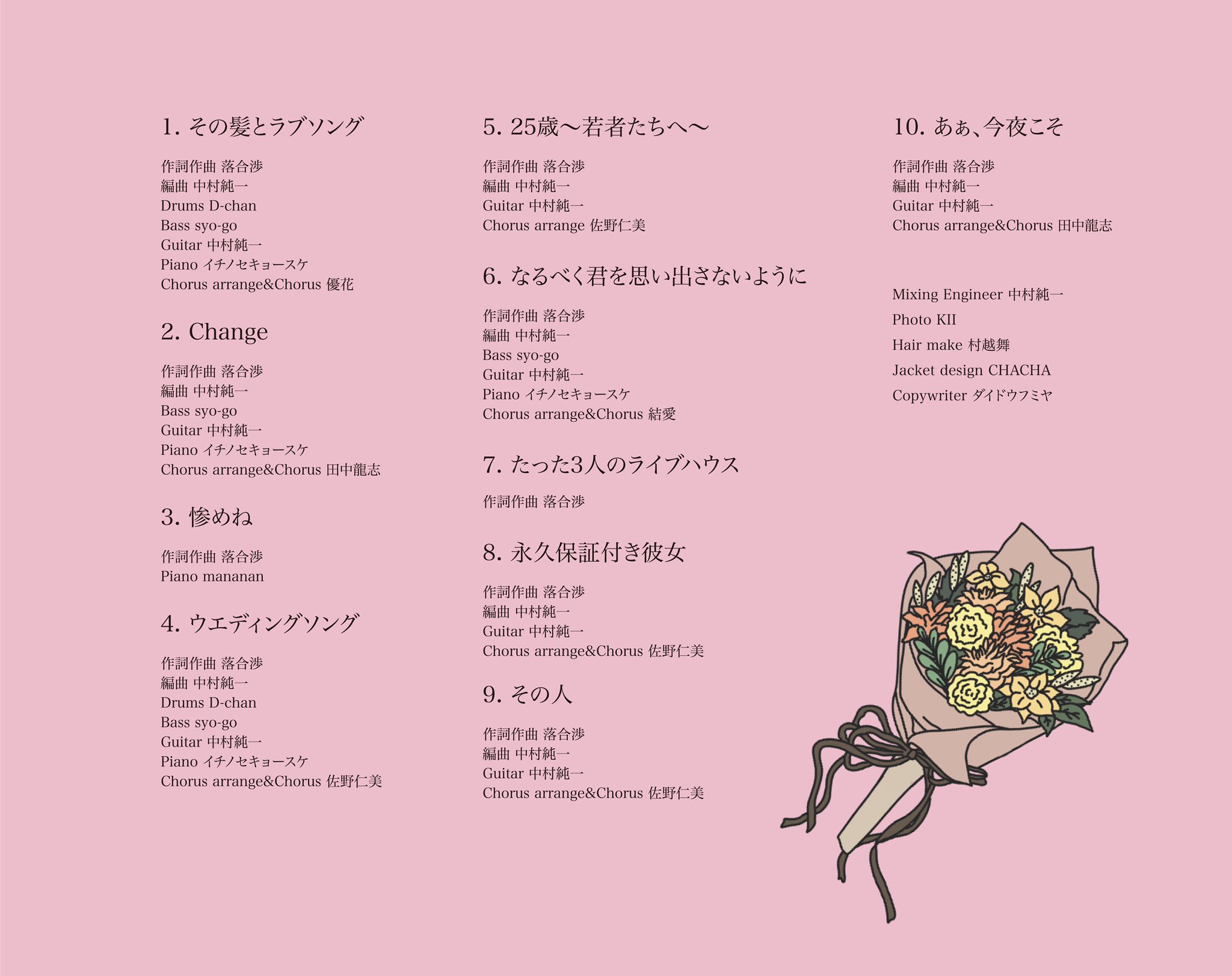 落合渉 7月12日発売の最新アルバム その髪とラブソング Pink Yellow 今作品も沢山の人に支えられてカタチにする事が出来ました コロナで思い通りに制作が出来ない中 独り じゃないと改めて仲間に教えてもらいました ありがとう いくつもの 落合渉 7月12日発売の最新アルバム その髪とラブソング Pink Yellow 今作品も沢山の人に支えられてカタチにする事が出来ました コロナで思い通りに制作が出来ない中 独り じゃないと改めて仲間に教えてもらいました ありがとう いくつもの