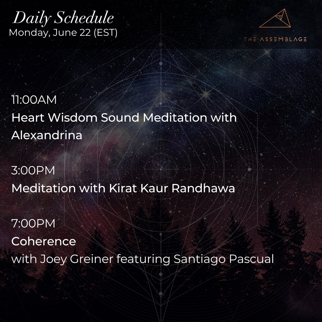 Check out our class offerings today!

See the rest of our happenings this week: events.theassemblage.com

#meditation #spirituality #mindbodyspirit #mindfulness #spiritualgrowth #innerknowing #innerjourney #meditationpractice #mindfulness