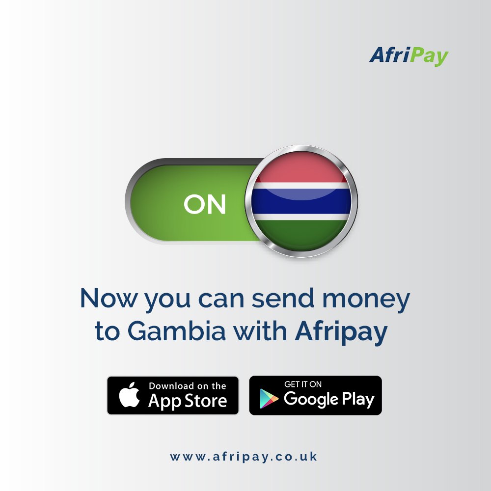Afripay_Uk's tweet photo. We are super excited to announce that you can now send money from Europe to Gambia via AfriPay.  

Take a look at our awesome rate to Gambia here - https://t.co/AB1auUU4lw
 
Live in Gambia? Now it's time to start getting money transfer from Europe in your bank account. ☺ https://t.co/7e0alzIMlr