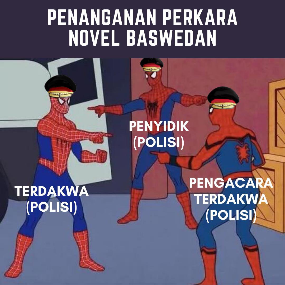 antikorupsi's tweet photo. Benang kusut pengungkapan kasus penyerangan terhadap Novel Baswedan: Lo Lagi Lo Lagi?
#NovelBaswedan #EnggakSengaja https://t.co/e7vFrryJH0