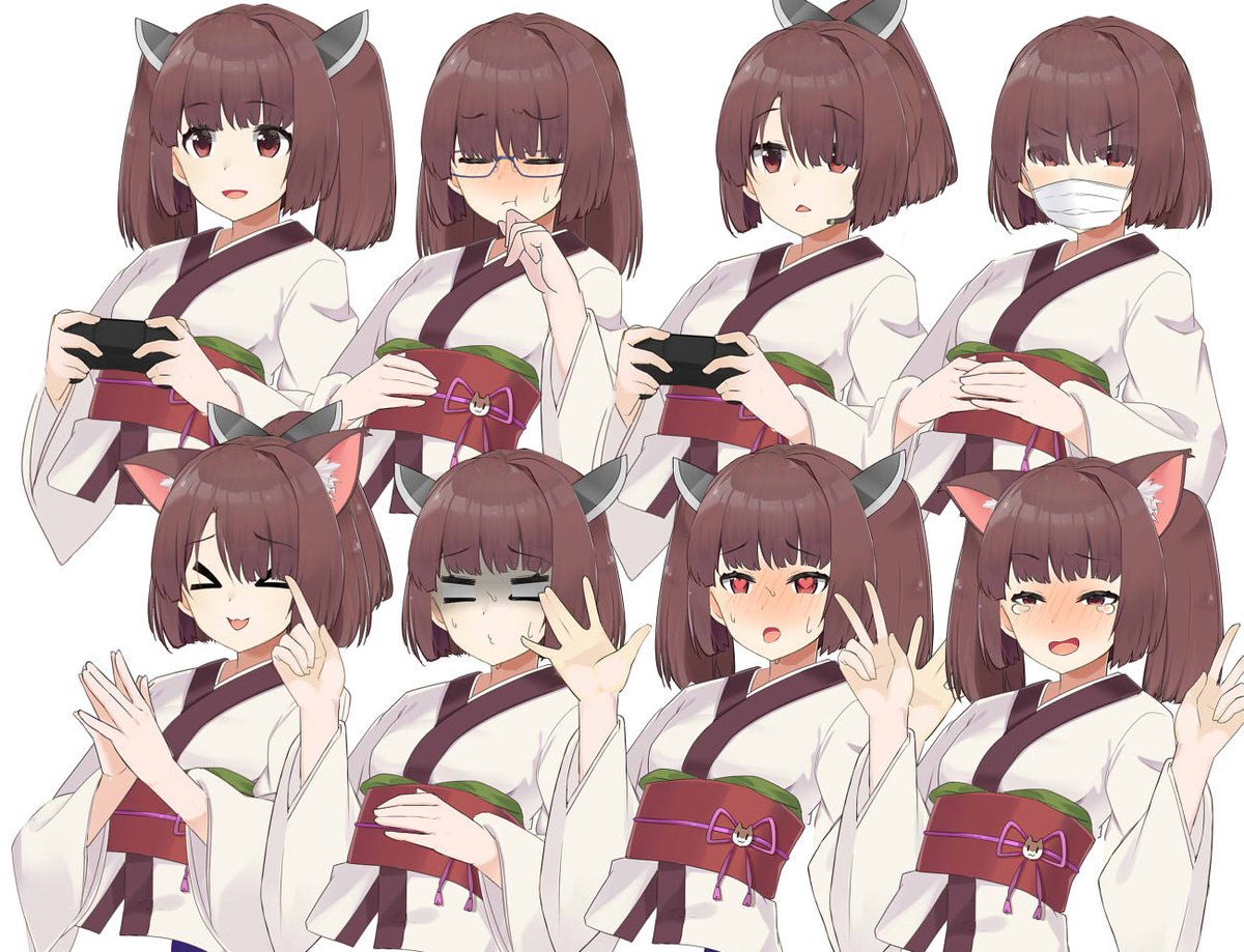 東北きりたん きりたん立ち絵進捗です 眉 10くらい 目 20以上 口 20以上 脚 8種 魔界ぺんぎんのイラスト | My XXX Hot Girl