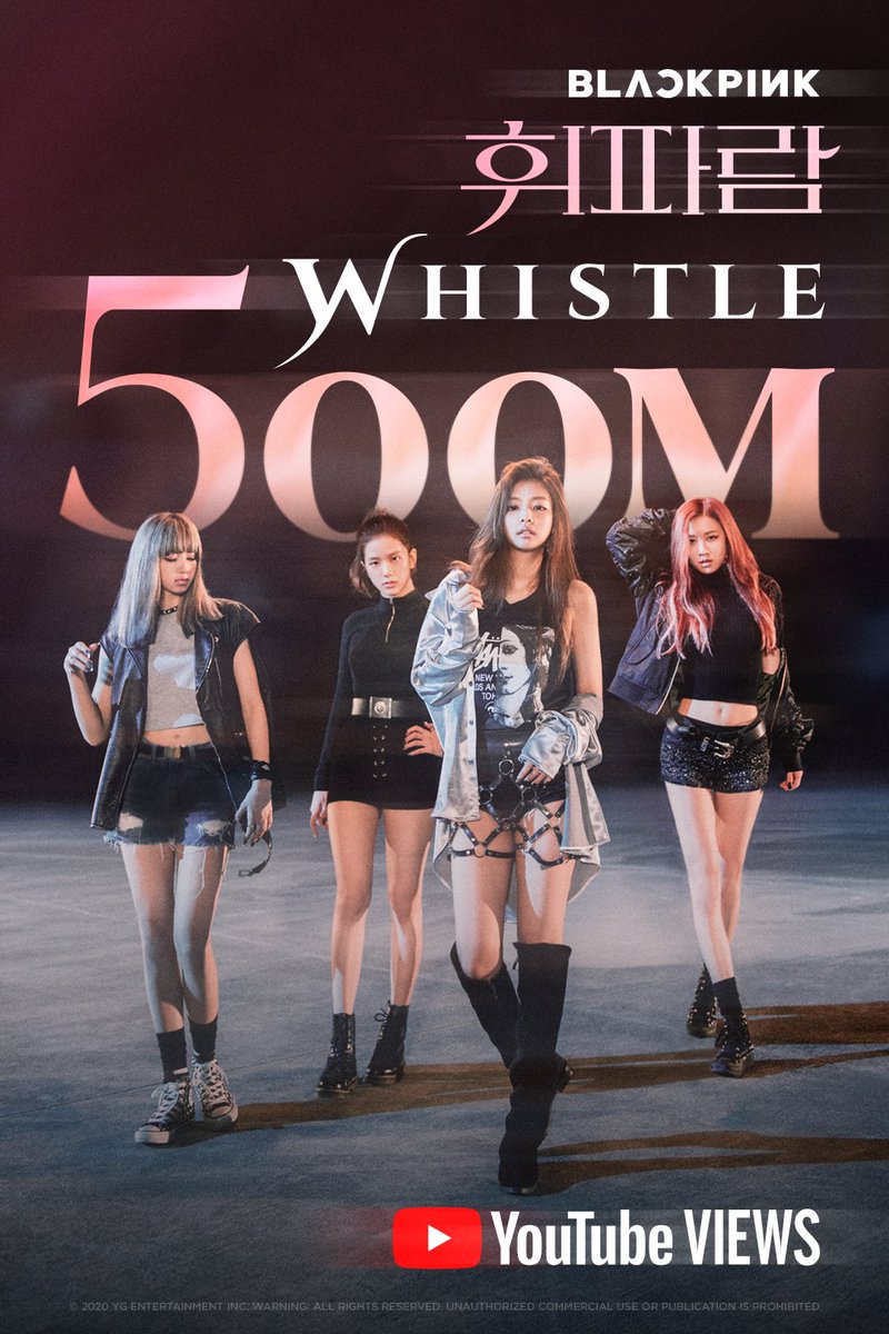 BackThailand's tweet photo. เพลงwhistle500ล้านวิวแล้วนะคะทุกโค๊นนนนนน #BLACKPINK #whitle https://t.co/toT7nO71pC