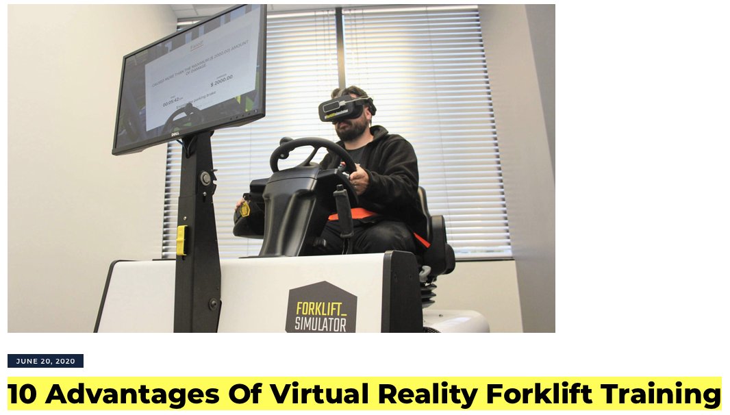 10 Pros Of Virtual Reality Forklift Training Compared To Old-Fashioned Forklift Training:
forklift-simulator.com/2020/06/20/10-…
#logistics #education #ecommerce #forklift #VirtualReality #digital #retail #business