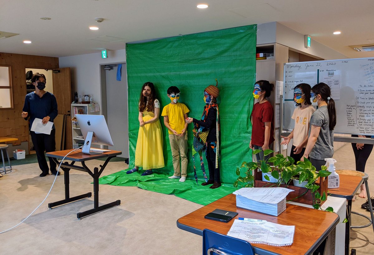 MSTokyoWillow's tweet photo. The Lion King happened today, green screens, masks, and all! #MSTmusic #MSTelementary #MSTcreativity https://t.co/u1t2Ylq6Al