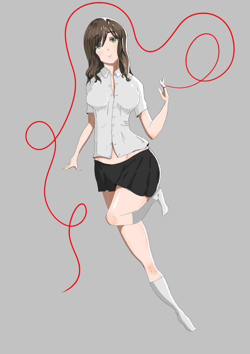String Colbycheese ０１ 彼女 イラスト 運命の赤い糸 Highschool Girl Uniform T Co Gtehxw2f27 T Co Zjpsrwmngw Twitter
