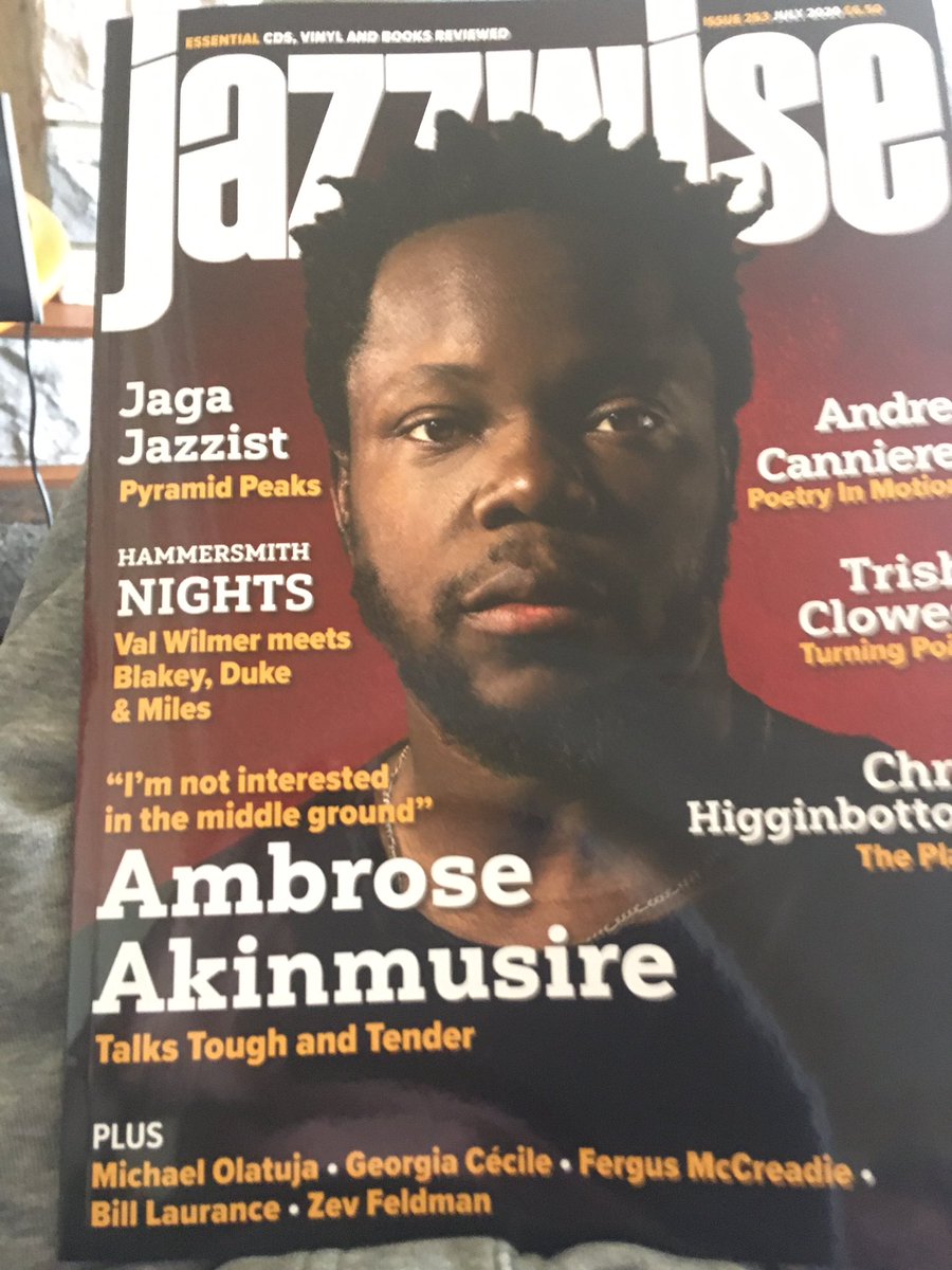 Thank you @Jazzwise for the article in the latest issue. Chuffed to have my name on the same front page as Ambrose Akinmusire, Trish Clowes and Bill Laurance!