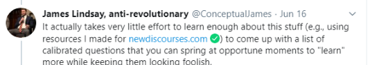 2) His overtly-stated purpose is to encourage people to by be dishonest about their intentions in order to sabotage racial awareness training and waste the time of trainers and learners both. He clearly takes pleasure in the idea.