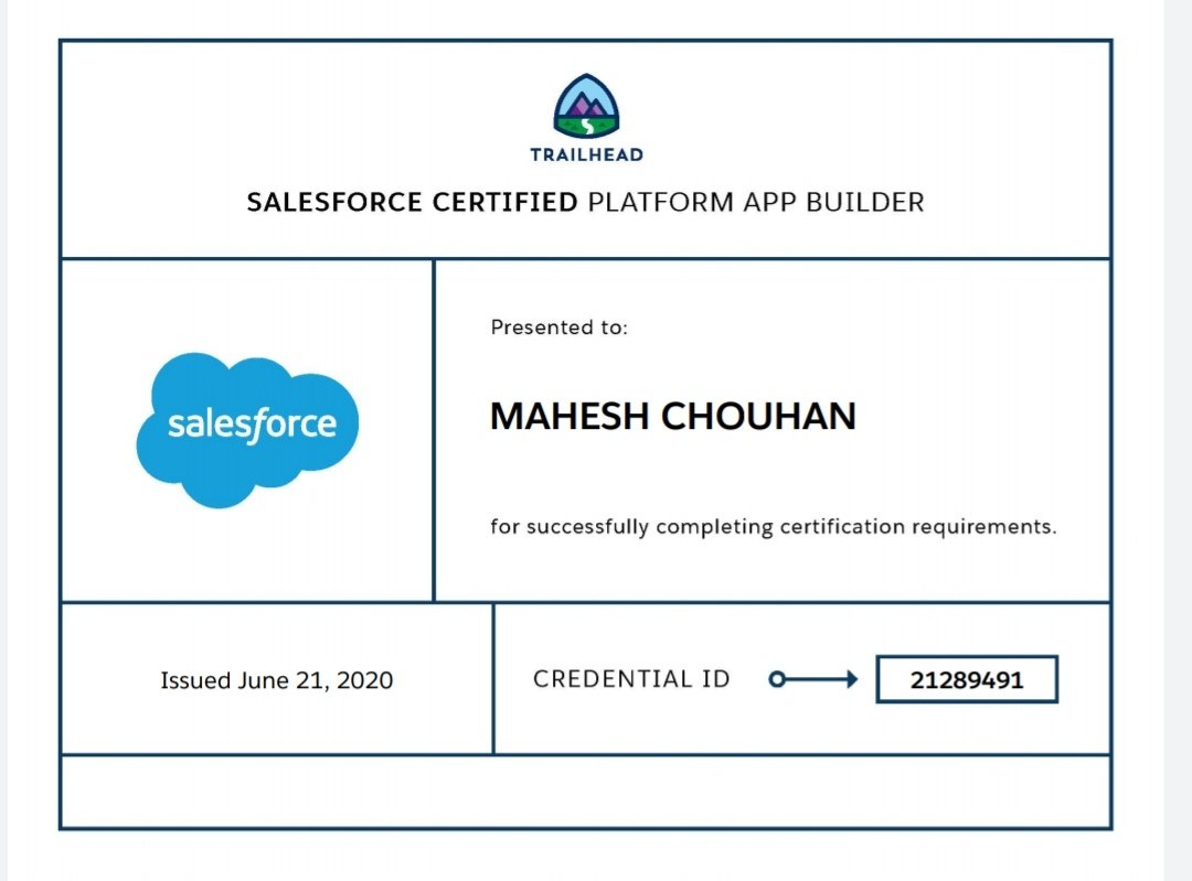 accidental__Dev's tweet photo. Completed Platform App Builder Certification 😊
@salesforce #learning #sfdcdev https://t.co/1cLffNMhsd