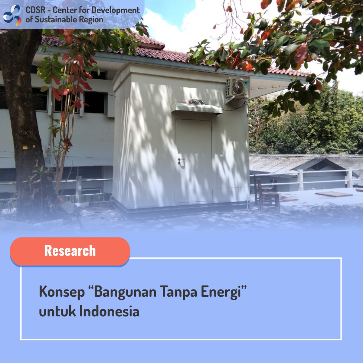 CdsrShera's tweet photo. Konsep "Bangunan Tanpa Energi" untuk Indonesia

Selengkapnya:
https://t.co/0zBuCGxyHP https://t.co/nmfKRkqpEp