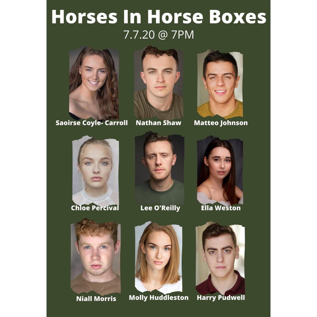 Tuesday 7th July, 7PM - Horses in Horse Boxes by Aoife Beaumont