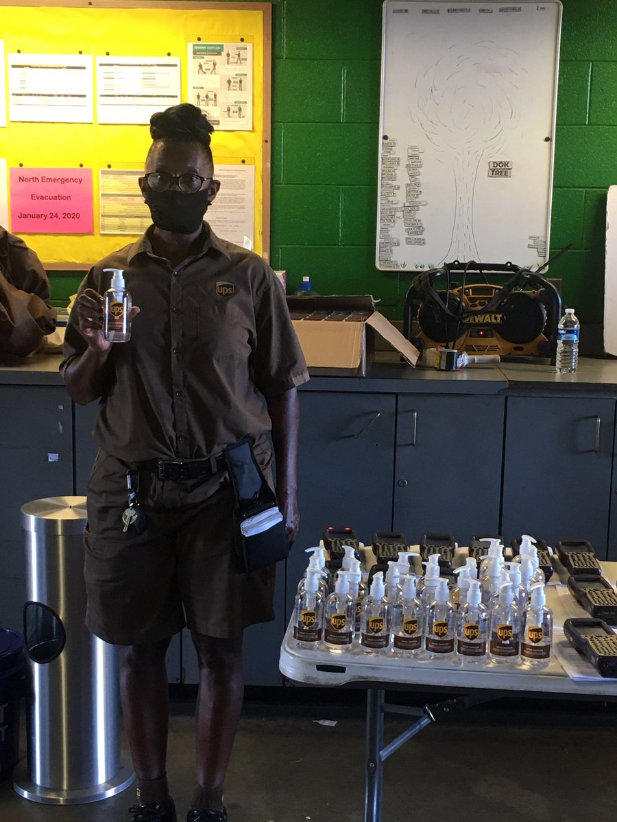 Spartanburg North maintaining COVID -19 awareness by handing out hand sanitizer this morning after drivers come off a Fathers Day weekend of family gatherings and weekend beach trips.