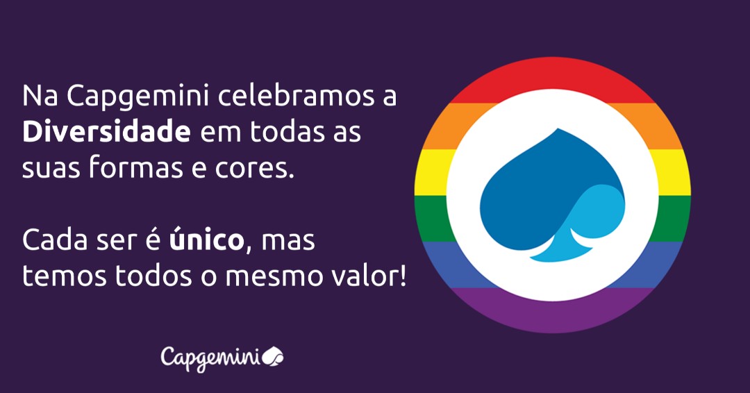 capgeminiBR's tweet photo. A Capgemini Brasil foi uma das 5 finalistas do último prêmio Top of Mind de RH, categoria Diversidade e Inclusão. Nesse mês de junho, junte-se a nós para celebrar o orgulho LGBTQIA+ em todas as suas cores.

#PRIDE2020 #CapgeminiWithPride #StrongerTogether #LifeAtCapgemini https://t.co/6AoUNG9luE