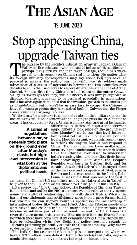TWIndia2's tweet photo. ROC(Taiwan) is a democracy enjoying thriving economic and cultural relations with India. India should review the 'One China' policy and consider engaging with Taiwanese diplomats and politicians more formally and supporting Taiwan’s application for membership in the WHO. https://t.co/LJO4b5xouU