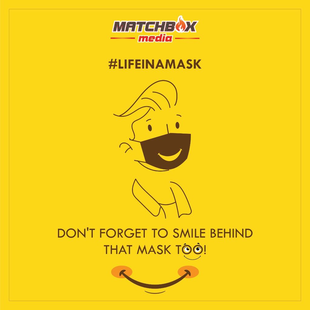 MatchboxMediaIN's tweet photo. With this โNew Normalโ taking over our โNormalโ lives, it is important to stay positive and smile through it all.
So keep on smiling!๐ฌโจ
#NewNormal #InThisTogether #Covid_19 #MatchboxMedia https://t.co/Az2zLCIJIM