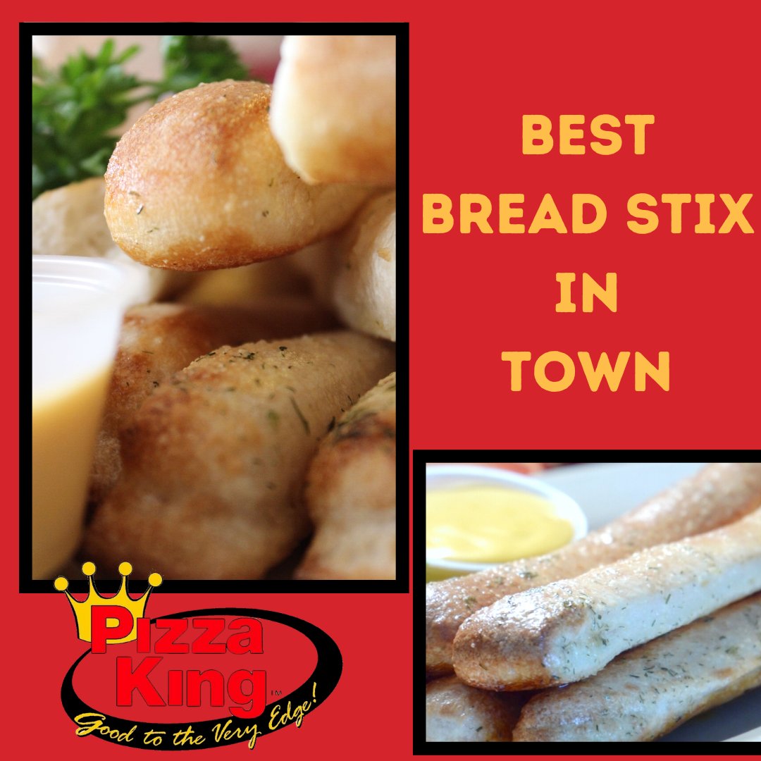 PizzaKingInd's tweet photo. Best Bread Stix in Town!! #RingtheKing #pizzaking #ilovepizzaking #breadstix #morethanjustpizza https://t.co/2uopdwEeTZ