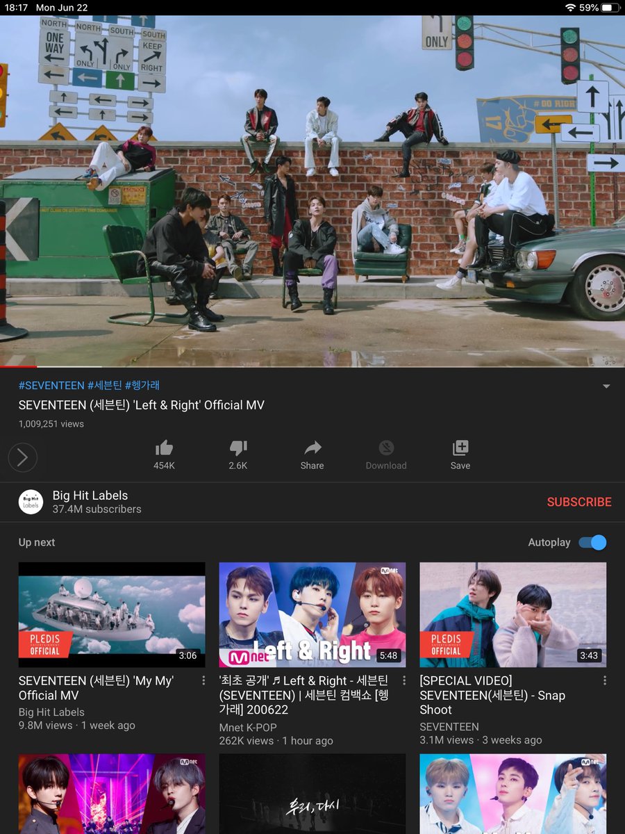 Sohui59316664's tweet photo. Please don’t stop streaming carats.Please don’t give up this is the least we can do for Seventeen.1m finally please don’t stop. #seventeen #leftandright #streamleftandright https://t.co/SIluH4YR49