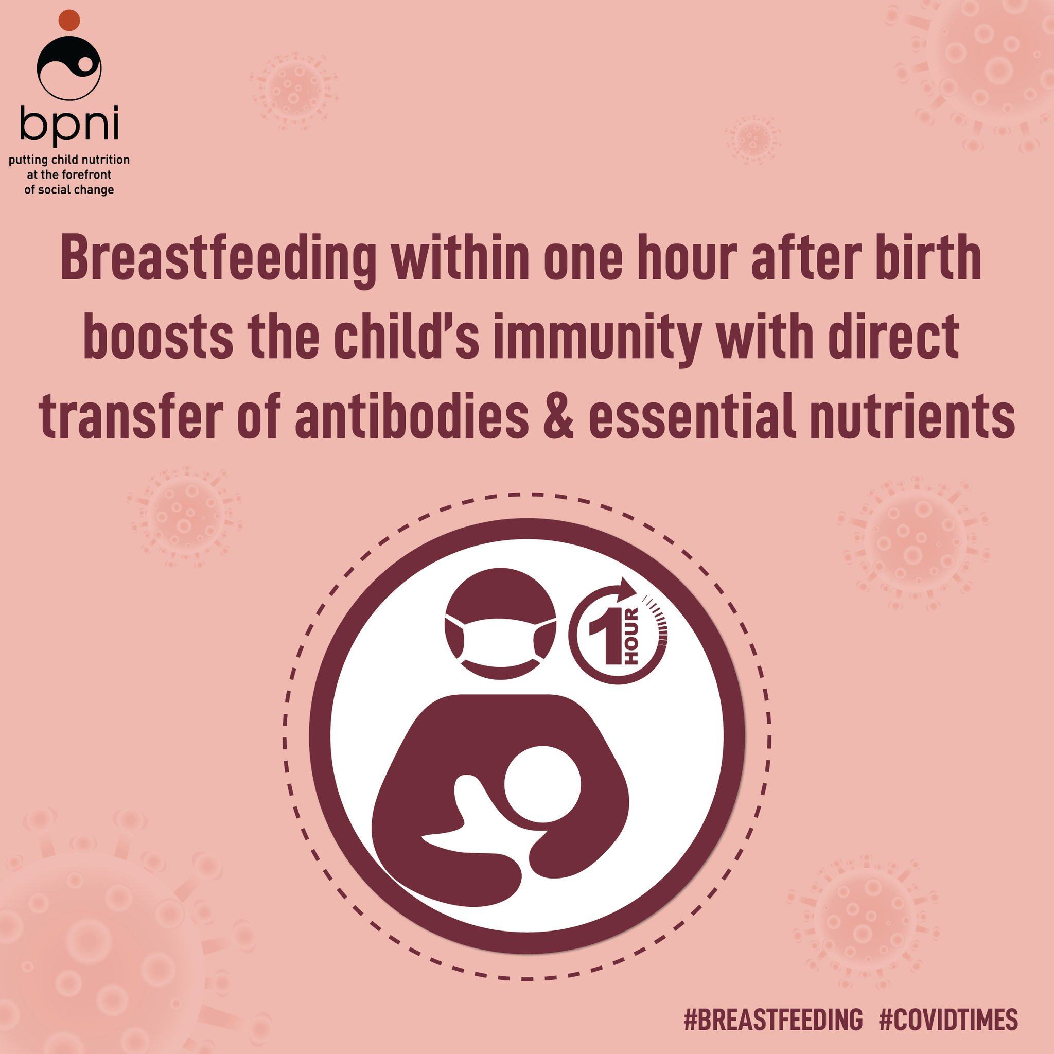 BPNI on Twitter "Breastfeeding within one hour after birth boosts the child's immunity with