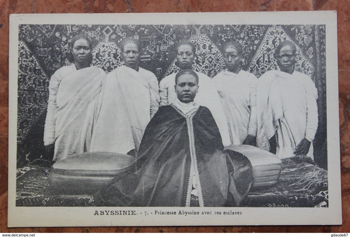 Princesse éthiopienne et ses esclaves