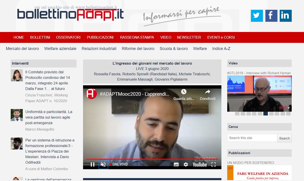 adaptland's tweet photo. 🔴#ADAPTmooc2020. 
Non esiste #apprendistato senza contenuto formativo. Se non c'è formazione il datore di lavoro è sanzionabile. In Italia il 95% è professionalizzante, ma il 3°livello è in crescita: l'apprendista consegue un titolo di studio terziario. https://t.co/bAbT8TtY5F https://t.co/Mawdzx4v3r