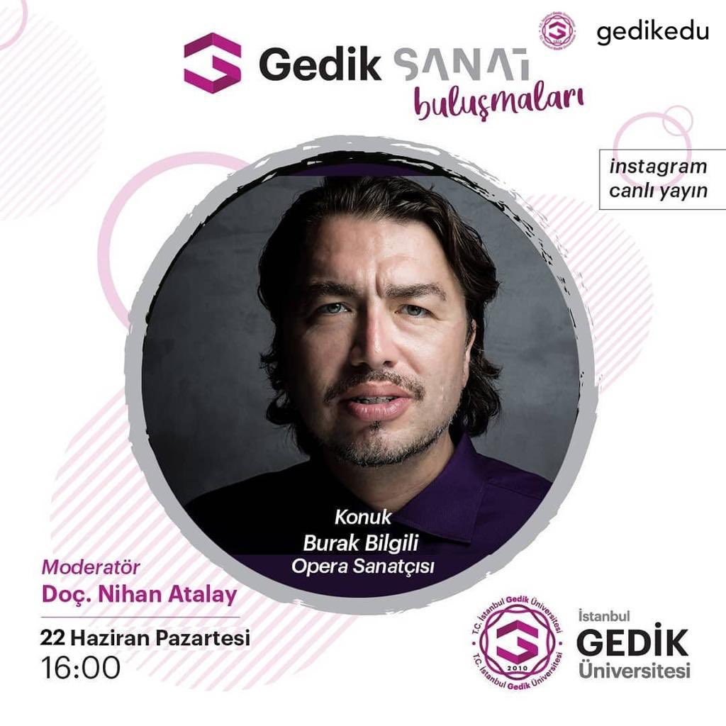 BurakBilgili1's tweet photo. Bugün saat 16:00 da @gedikedu instagram sayfasında, Sevgili Flüt Sanatçımız ve Hocamız Nihan Atalay ın konuğuyum. https://t.co/zLYrqrf1At