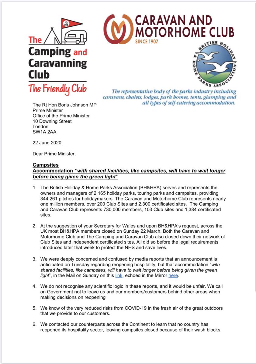 HARPA_UK's tweet photo. 1.7m members of @CampAndCaravan &amp; @candmclub join with @BHHPA to voice concern 
 
Pleading for families not to be denied the great outdoors &amp; singled out for extended lockdown against scientific logic and international experience

@DominicRaab @pritipatel @RobertBuckland https://t.co/ByYZ8T3mpQ