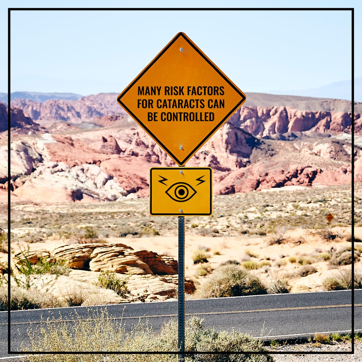 IT’S IMPORTANT TO REMEMBER that many risk factors for cataracts can be controlled, so know the risks and get regular eye exams in order to detect cataracts early!