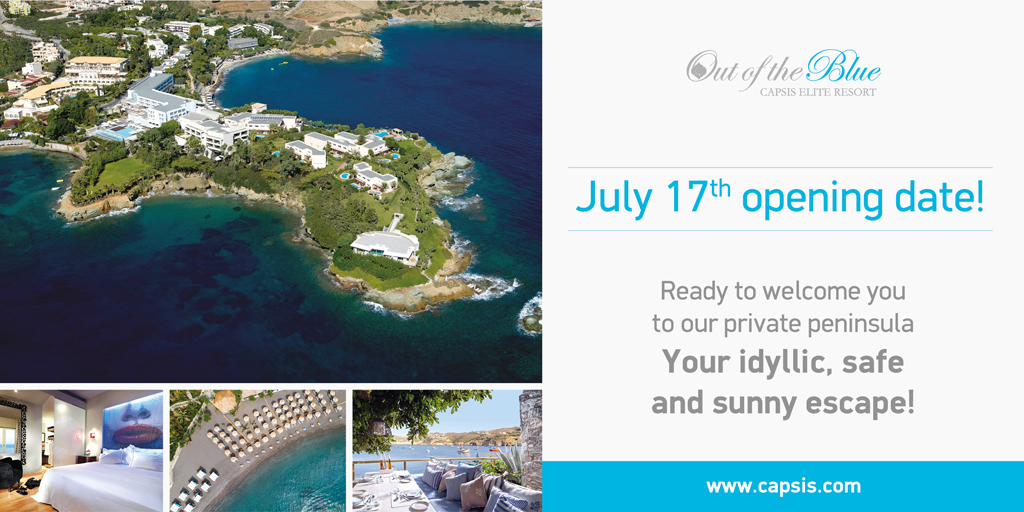 Ready to welcome you to our private peninsula <a href="/CapsisEliteRsrt/">Capsis Elite Resort</a>  #visitgreece  #Summer2020  #creta #greece #Travel