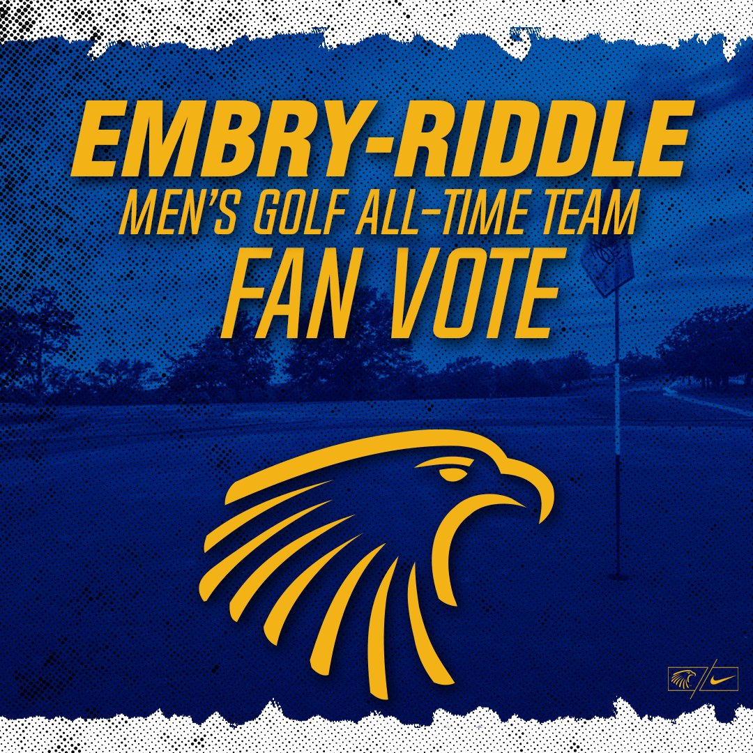 ERAUMGolf's tweet photo. 🚨Attention 🦅 fans - this week YOU will get the chance to pick the Embry-Riddle Men's Golf All-Time Team! Starting tomorrow and running through Thursday, you will be able to vote for the 🖐 golfers you think should represent ERAU on the All-Time Team. https://t.co/mSD2jwY4jJ