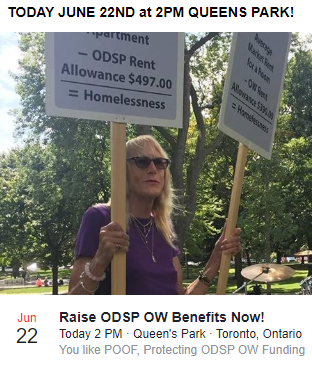 JUST A REMINDER 2PM TODAY AT QUEENS PARK!   #ODSP #OW TIME TO INCREASE THE RATES!  #PWD Are fighting<a href="/tag/odsp"class="tags">#ODSP</a><a href="/tag/ow"class="tags"><span>#ow</span></a><a href="/tag/pwd"class="tags"><span>#pwd</span></a>