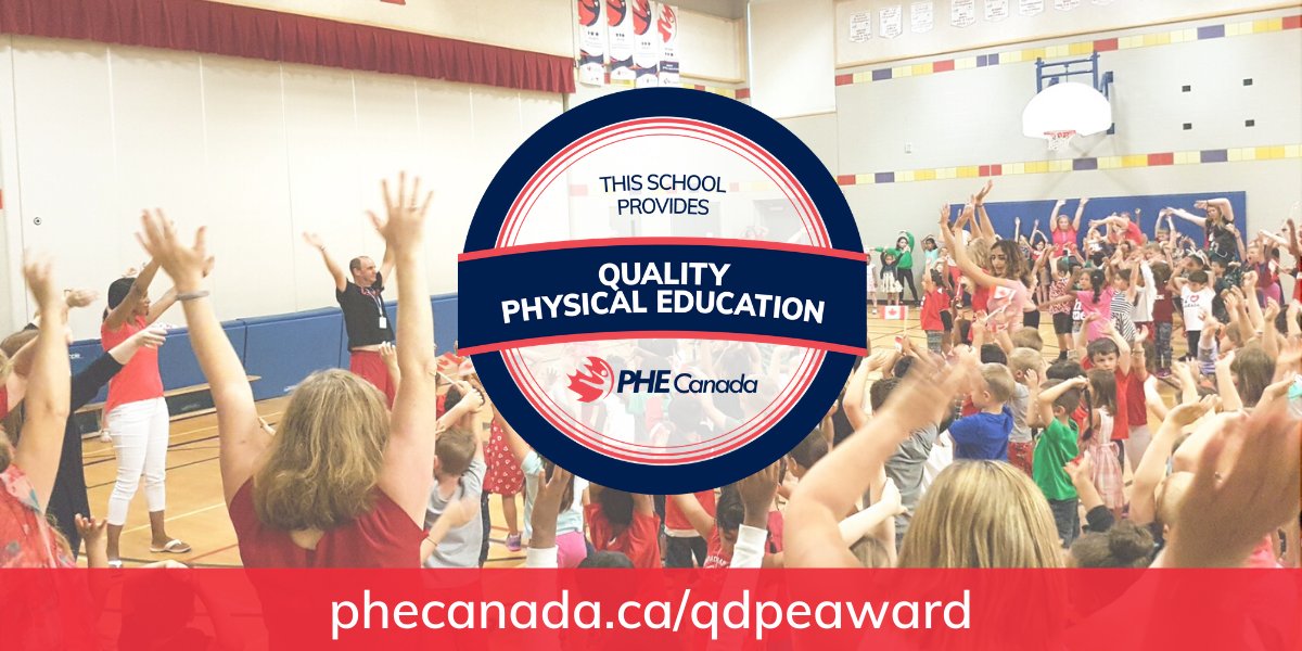 PHECanada's tweet photo. PHE Canada is proud to congratulate all the schools from across Canada that received Quality Daily Physical Education Awards! ๐๐๐
See the complete list of 2019-2020 QDPE recipients here: https://t.co/6EOoGV5wW2 https://t.co/URlhyd3wEW