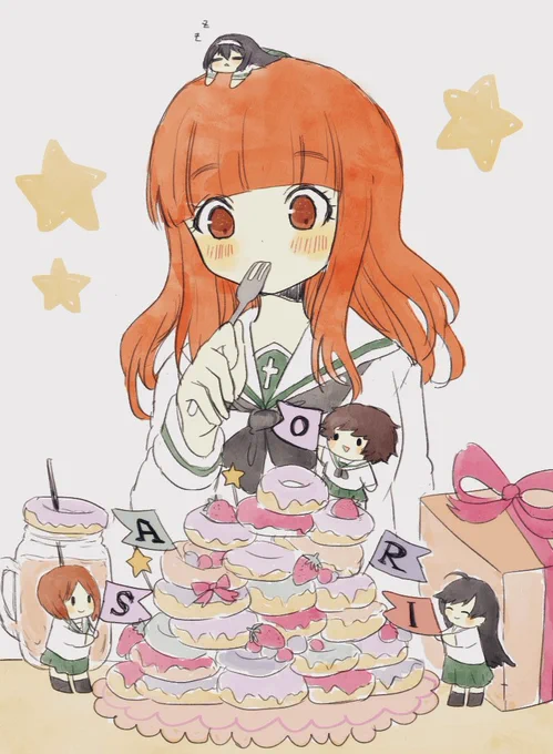 さおりん誕生日おめでとお題「武部沙織」#ガルパン版深夜のお絵描き60分一本勝負#ガルパン版深夜のお絵描き60分一本勝負_20200622#武部沙織生誕祭2020 