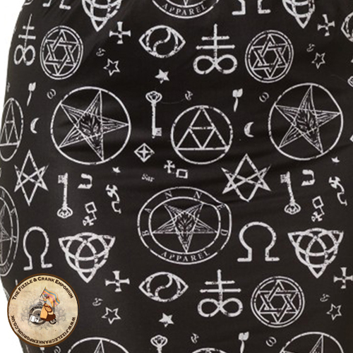 FizzleandCrank's tweet photo. The Harper Occult Pencil Skirt is a fitted midi skirt with a little stretch to help it fit your curves. It has a stretch waistband and is black with a mystic occult print.

https://t.co/6Ubc5pww6h

#MysticSkirt #OccultSkirt #OccultClothing #GothicSkirt #AlternativeSkirt https://t.co/qJnCoZGXag
