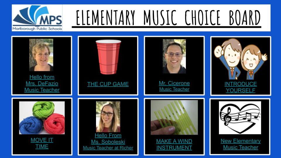 Marlborough K-5 Students!
docs.google.com/presentation/d…
Hello and Goodbye from your K-5 Music Teachers and some fun musical activities! Have a GREAT SUMMER! <a href="/Jaworek_School/">Charles J Jaworek</a> <a href="/Kane_School/">Francis Kane School</a> <a href="/Richer_Schoolma/">Raymond C. Richer</a> <a href="/amy_mulkerin/">Amy Mulkerin</a> <a href="/MPSPanthers/">Marlborough Public Schools</a> <a href="/jrosenthal12/">Jonathan Rosenthal</a>