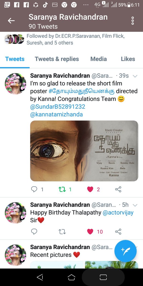 ProSundar's tweet photo. Thanks for your supports and Encouragements..!!!
Happy to work with you..!!!
Actress...
#SaranyaRavichandran
Actor...
#VishnuRamaswamy
With pleasure...
#PROsundarBala https://t.co/KLvyVS53Au