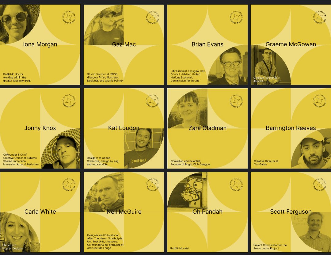 lateralnorth's tweet image. Sign up to AFTER THE PANDEMIC SUMMER SCHOOL tutorials here: atp-summerschool.co.uk/Tutorials and get feedback from @BrianMarkEvans @Jamhot @TooGallus @SWG3glasgow @zanyzaz @TCasualness @offfbrand @SevenLochs @coboltwithlove + others about how you would REDESIGN #Glasgow #design #scotland