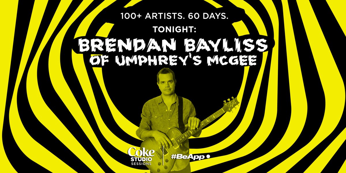 beapplive's tweet photo. bop away those Monday woes with 🔥 live performances from Brendan Bayliss (of Umphrey’s McGee), @SpaffordMusic &amp; @disco_biscuits. we’ll see u there. 7pm (EST) on #BeApp 🎶 #cokestudiosessions https://t.co/rEdj6DVUvn