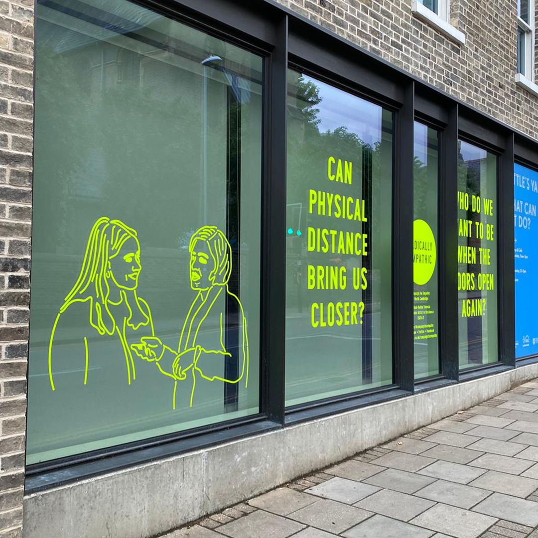 Footprint_SG's tweet photo. New window graphics for @kettlesyard 

Thought provoking art "Can physical distance bring us closer?"

#windowgraphic #windowgraphics #kettlesyard #art #artgallery #cambridge #vinyl #vinylgraphics #footprintsigns #footprintsignsandgraphics https://t.co/KmiwjkrSTl
