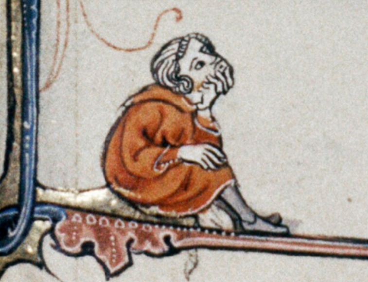 When you can't decide on what to watch on Netflix(Bodleian Library, MS Douce 6, f 029r)