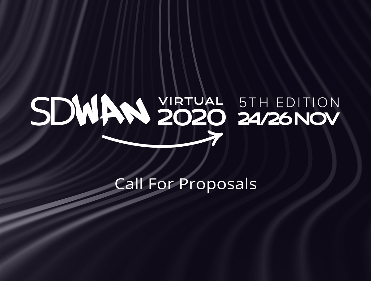 [Call For Proposals] The SD-WAN Virtual Summit 2020 Call for Proposals deadline has been extended to June 30th! 📑 Submit your Abstract for #sdwanVirtual2020 now: uppersideconferences.com/sd-wan/sdwan_2…