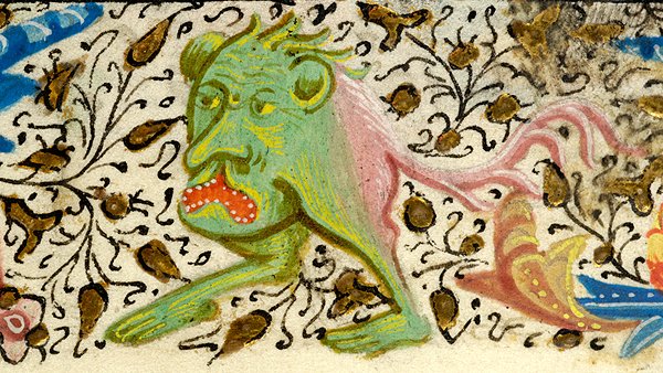 A  #MedievalTwitter thread of medieval creatures who need to be emojis. One for every mood!First up: TFW it's Monday already.(Morgan Library, MS M357, f. 209r)