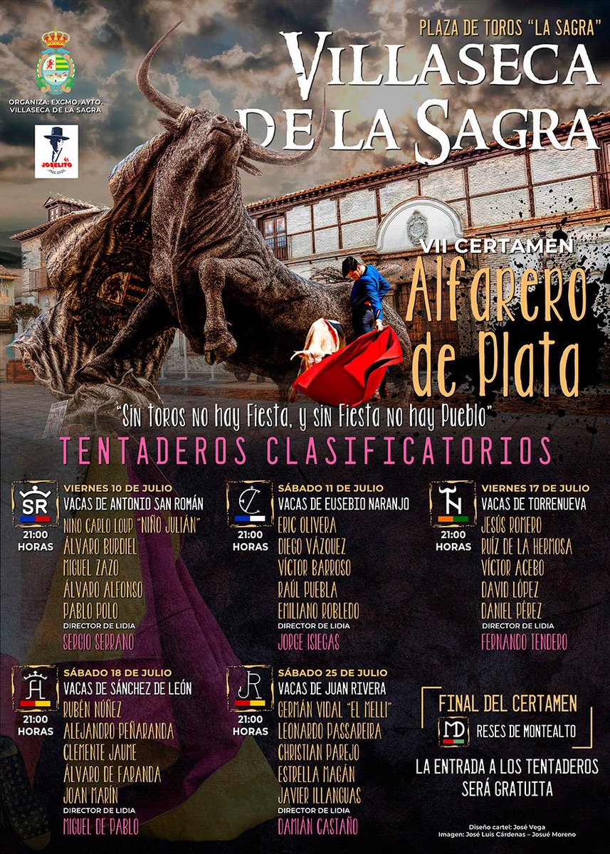 AceboInfo's tweet photo. 🔴¡Vuelve Victor Acebo!🔴
El día 17 de julio en el “VII Alfarero de plata” de Villaseca de la Sagra.💪🏻 #tauromaquia #VictorAcebo @AceboVi https://t.co/VoHCzpXCLF