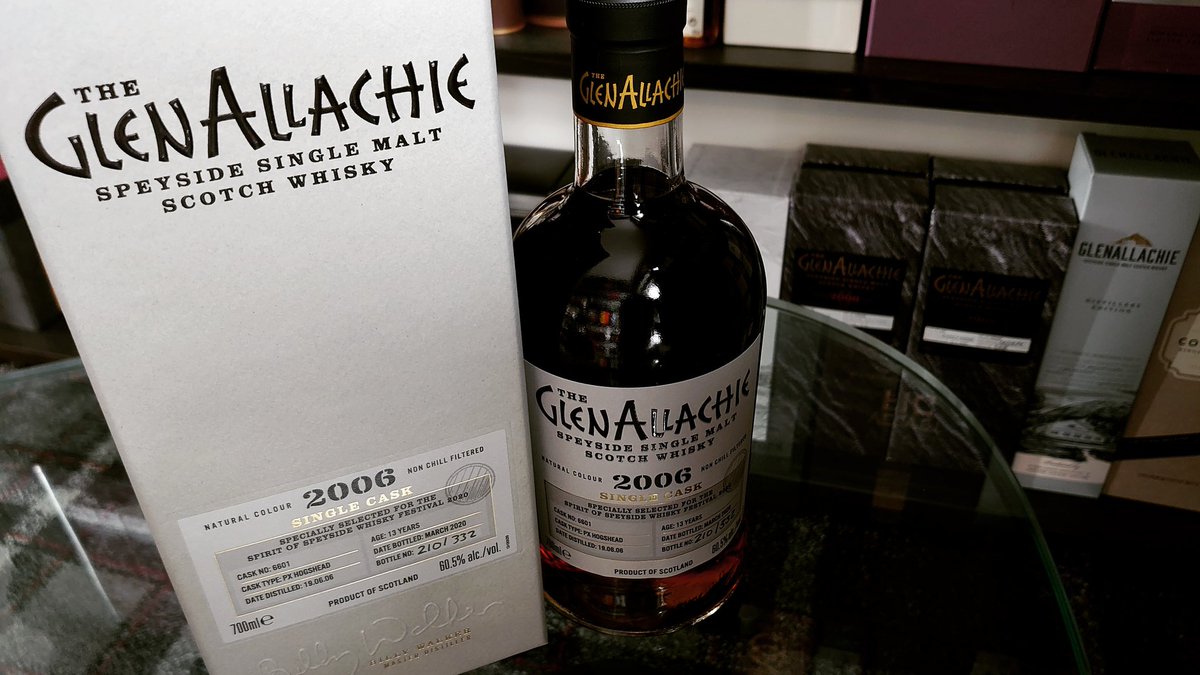 SpiritAndWood's tweet photo. There are a very few festival releases that would have fitted in to the "no question" category had @spirit_speyside #dram20 gone ahead this year - @TheGlenAllachie Master Distiller, Billy Walker's pick is one of them. Delighted to get it in to the #WhiskyRoom. https://t.co/uWFqPcOkK7