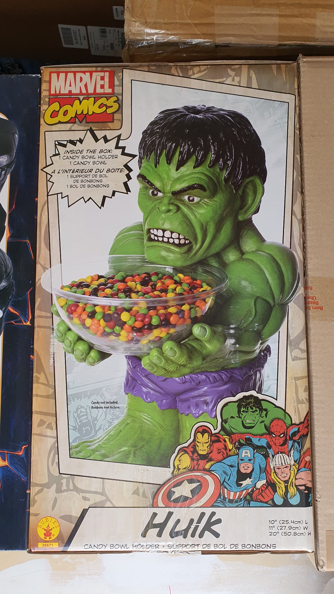 SuperSpeedMan on Twitter "Candy Bowl Holder (L 25,40 x W 27,90 x H 50,80cm) * Marvel Comics