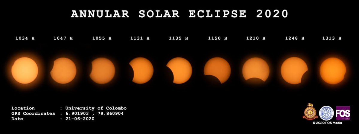 FOSMediaR's tweet image. Don&apos;t be afraid of the shadows that hide the light. They can only eclipse if for such a short time. Nevertheless, here are some snaps of the live feed where we FOSMedia brought to you yesterday. 

#AnnularSolarEclipse2020
#FOSMedia