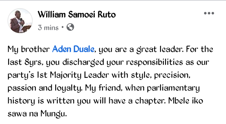 touchitltd's tweet photo. Jubilee Asili
#SotePamoja 
@HonAdenDuale reigns. https://t.co/CfjM6QC33L