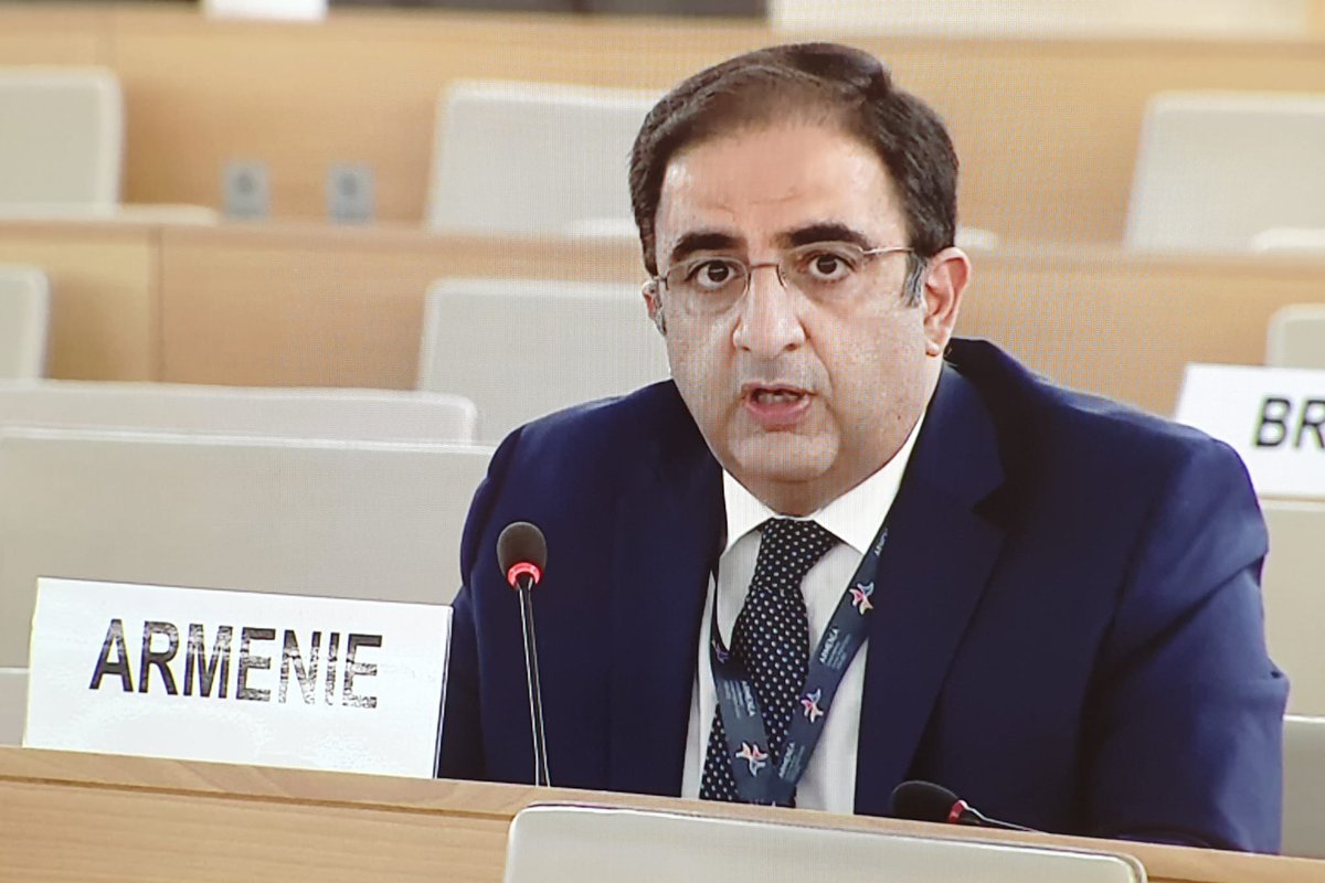 The UN Human Rights Council #HRC43 adopted by consensus resolution on Prevention of #genocide. Statement by H.E. Mr. Andranik Hovhannisyan, Permanent Representative of Armenia, during the adoption
facebook.com/14639079904970…