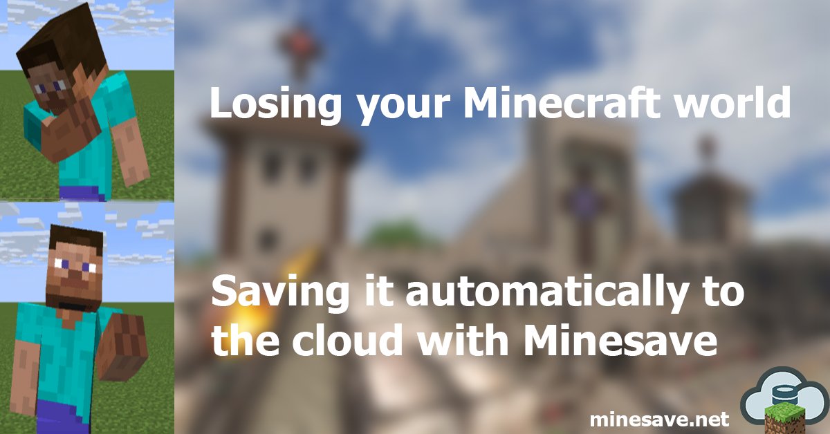 minesave_net's tweet image. Don't risk your Minecraft world. Get started today with Minesave and make sure your Minecraft world is safe from corruption and accidents!

#Minesave #Bukkit #MinecraftForge