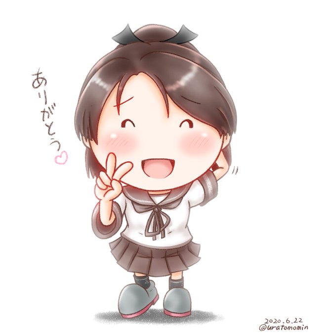 「えへへ、何だか照れるね。」
#艦これ版深夜の真剣お絵描き60分一本勝負
#艦これ版真剣お絵描き60分一本勝負_20200622
#敷波進水日  #敷波 #艦これ 