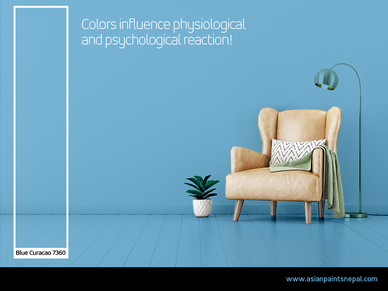 asianpaintsnp's tweet photo. Colors can dramatically affect moods, feelings, and emotions in your daily life.
When in a room with soft hues of blue, it calms and relaxes your senses making you feel at ease.
#ColorImpact #AsianPaintsNepal https://t.co/4G7B8mtyWw